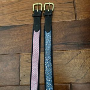Vineyard Vines belt bundle. Size 34 and 36